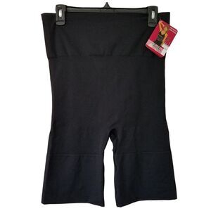 MeMoi‎ Slim Me High Waist Thigh Shaper MSM-108 Size Q2/6 Black Shapewear NWT $32